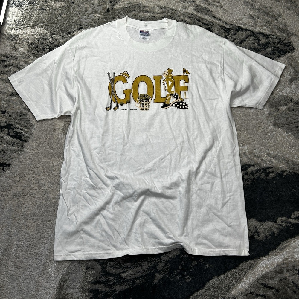Vintage Golf 1996 Golfers Shirt Mens XL Funny Cartoon Graphic‎ 90s Tee